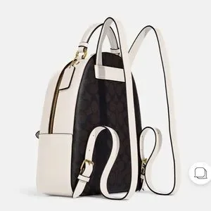 ?Coach Jordyn Backpack In Signature Canvas With Varsity Motif Coach Jordyn Backpack In Signature Canvas With Varsity Motif  main image 3